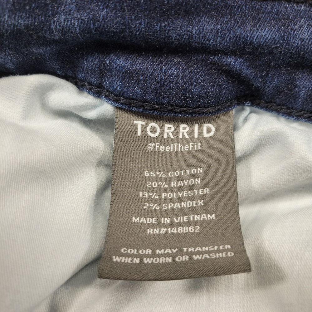 Torrid Midfit Super Skinny Super Soft blue jeans size 22T - Picture 5 of 6